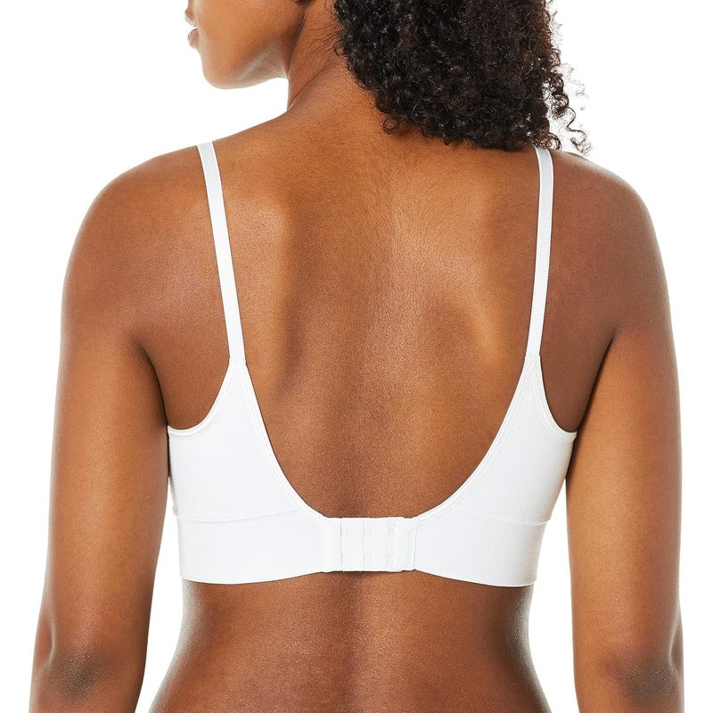 Warner's womens Blissful Benefits Dig-free Comfort Band With Seamless Stretch Wireless Lightly Lined Comfort Rm0 T Shirt Bra, White, Small US - Image 2